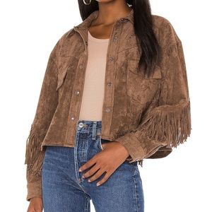 BLANKNYC fringe crop jacket